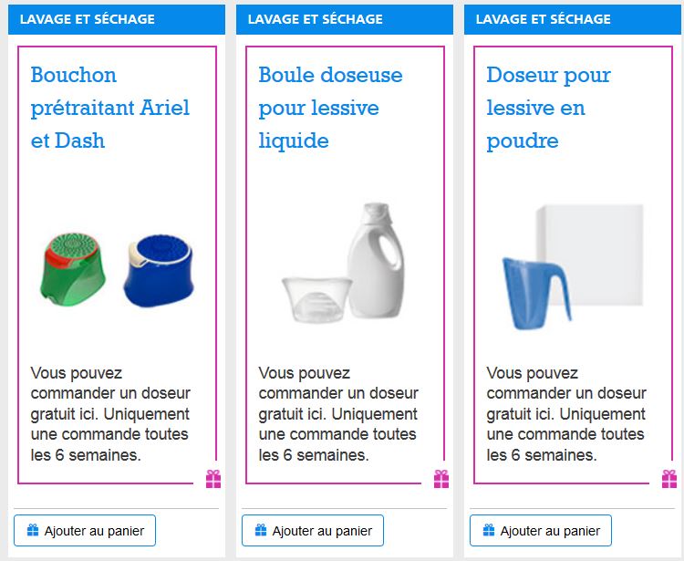 Coupons lessives