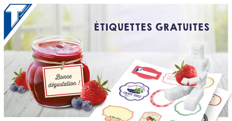 Etiquettes à confiture gratuites
