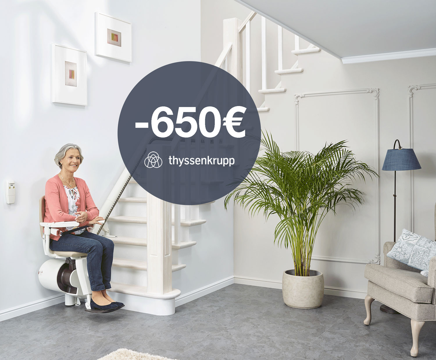 monte escalier Thyssenkrupp.