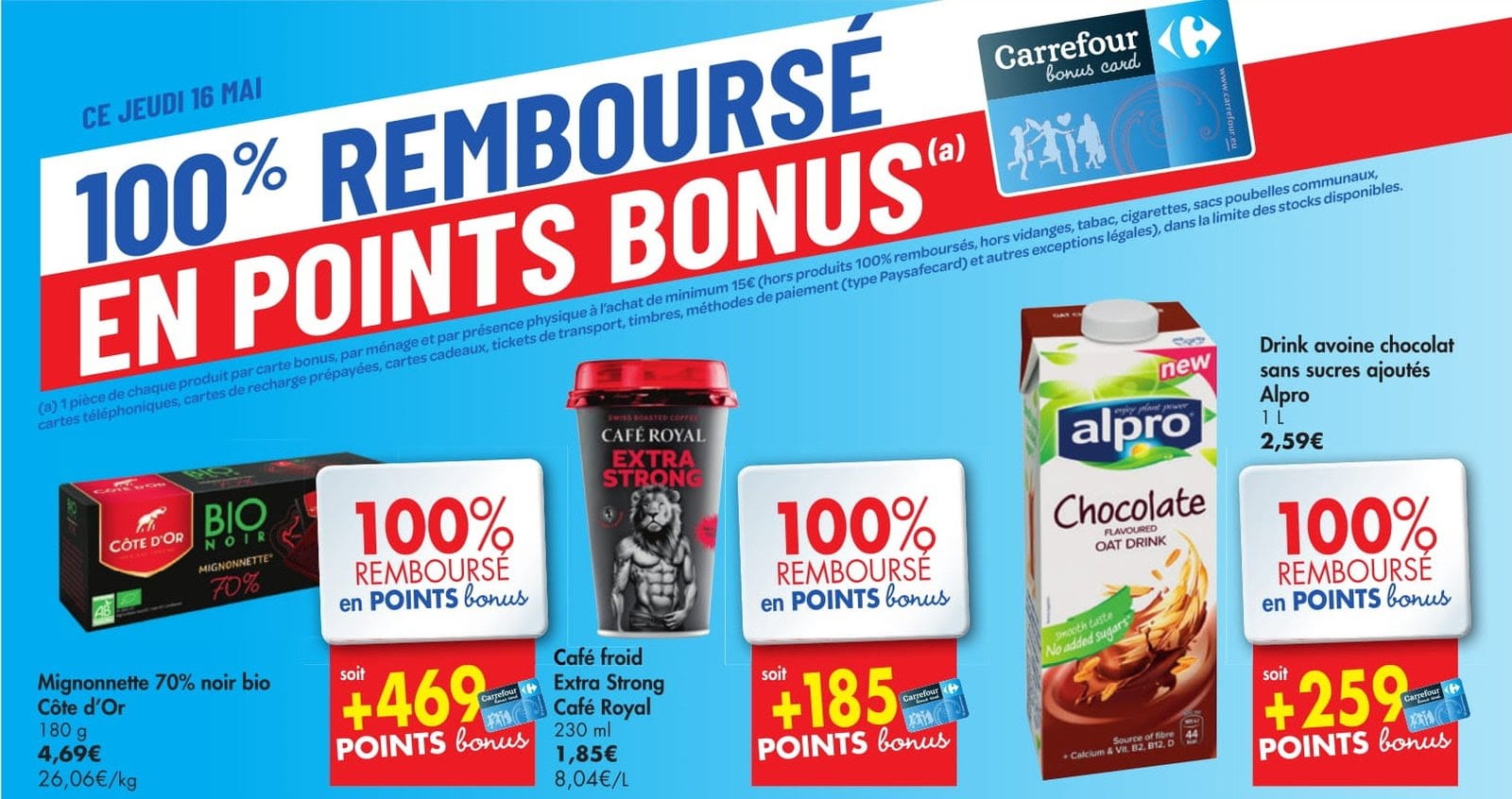 Produits 100% remboursés