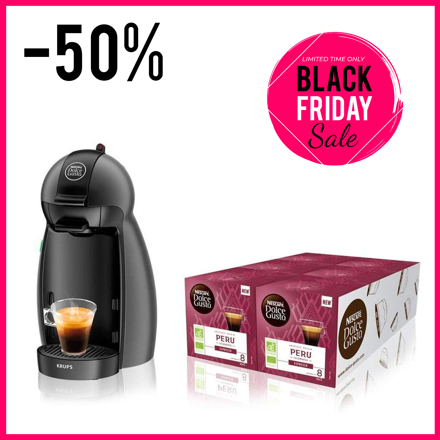 Promo Black Friday - Dolce Gusto - Face 