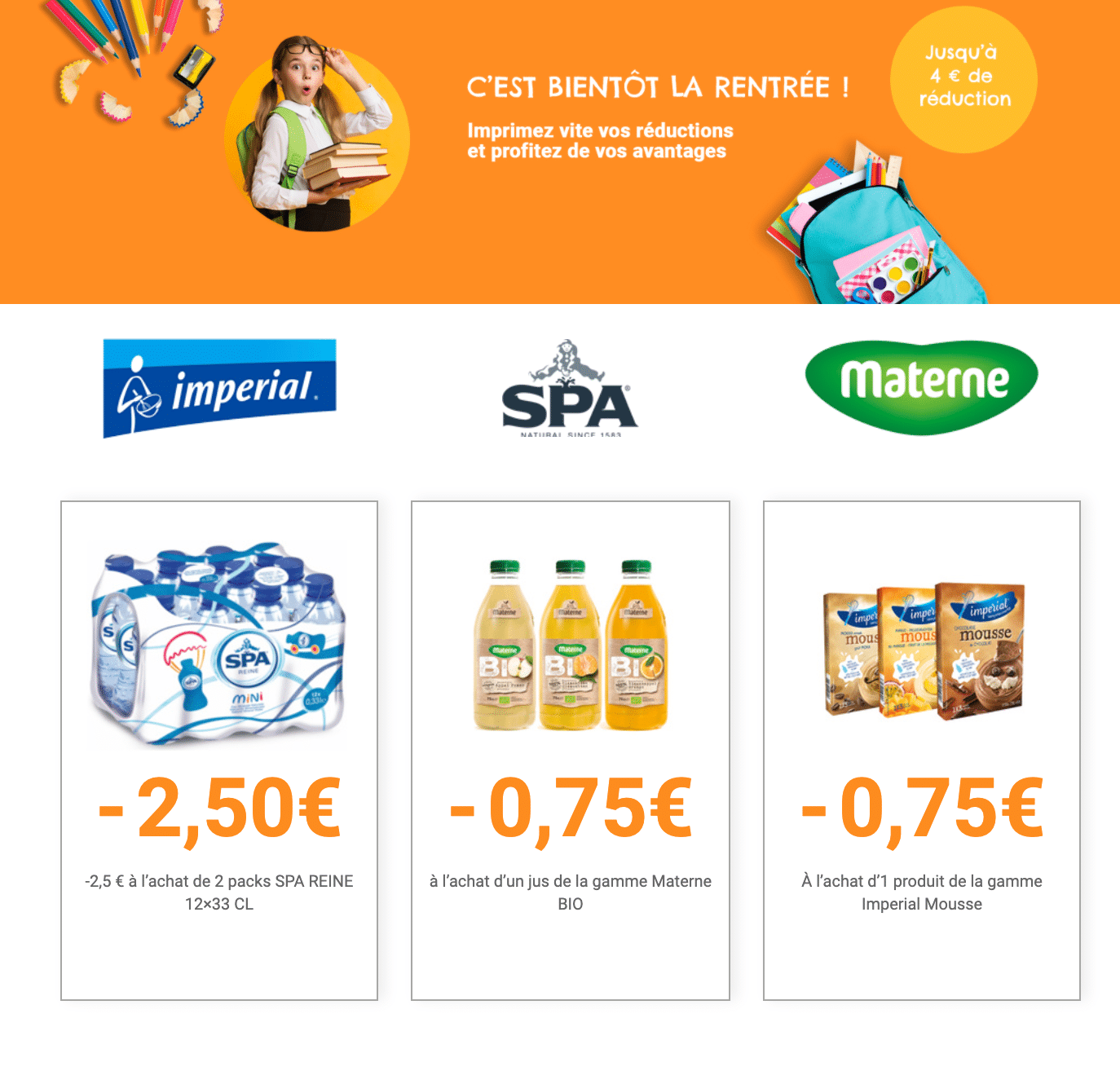 3 bons de réduction à imprimer - Face à la crise