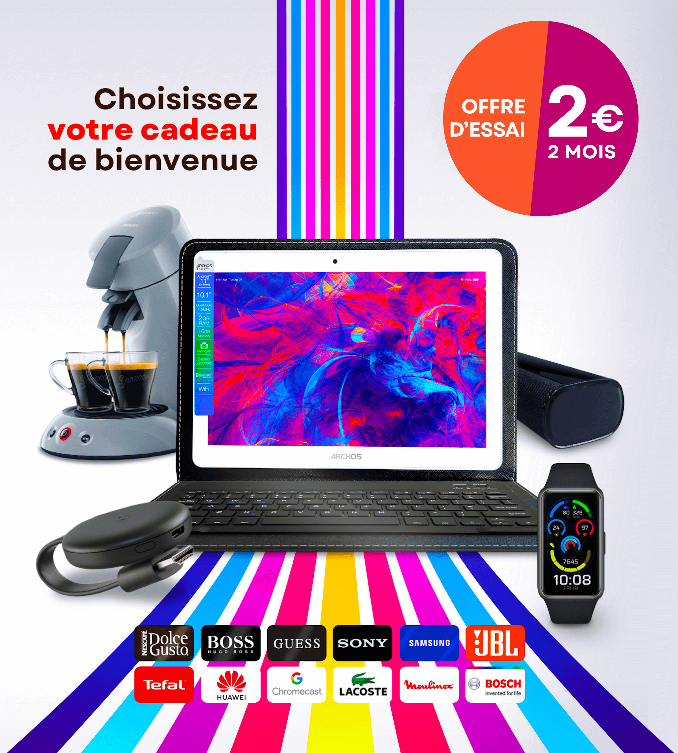 Offre d'essai Test achats + cadeau pour 2€ Face à la crise